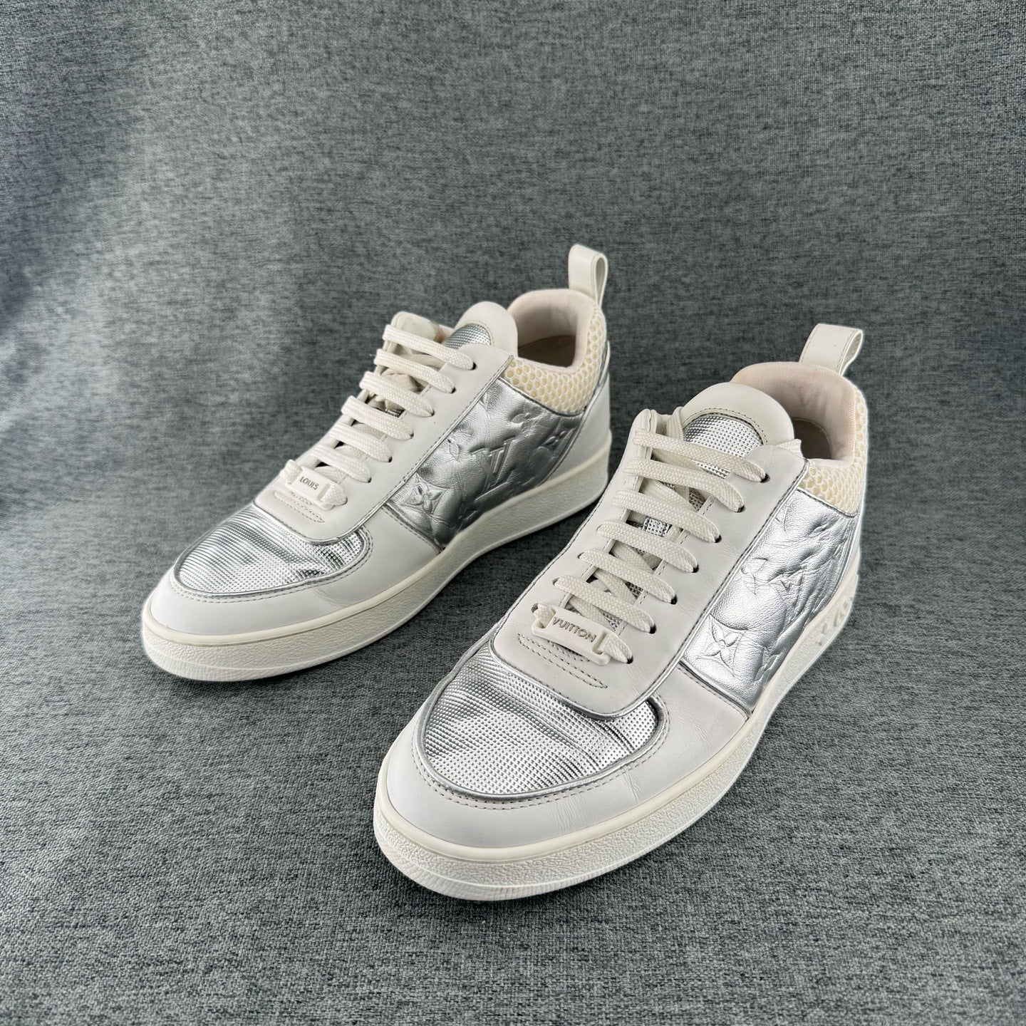 Louis Vuitton Metal Silver Skate shoes
