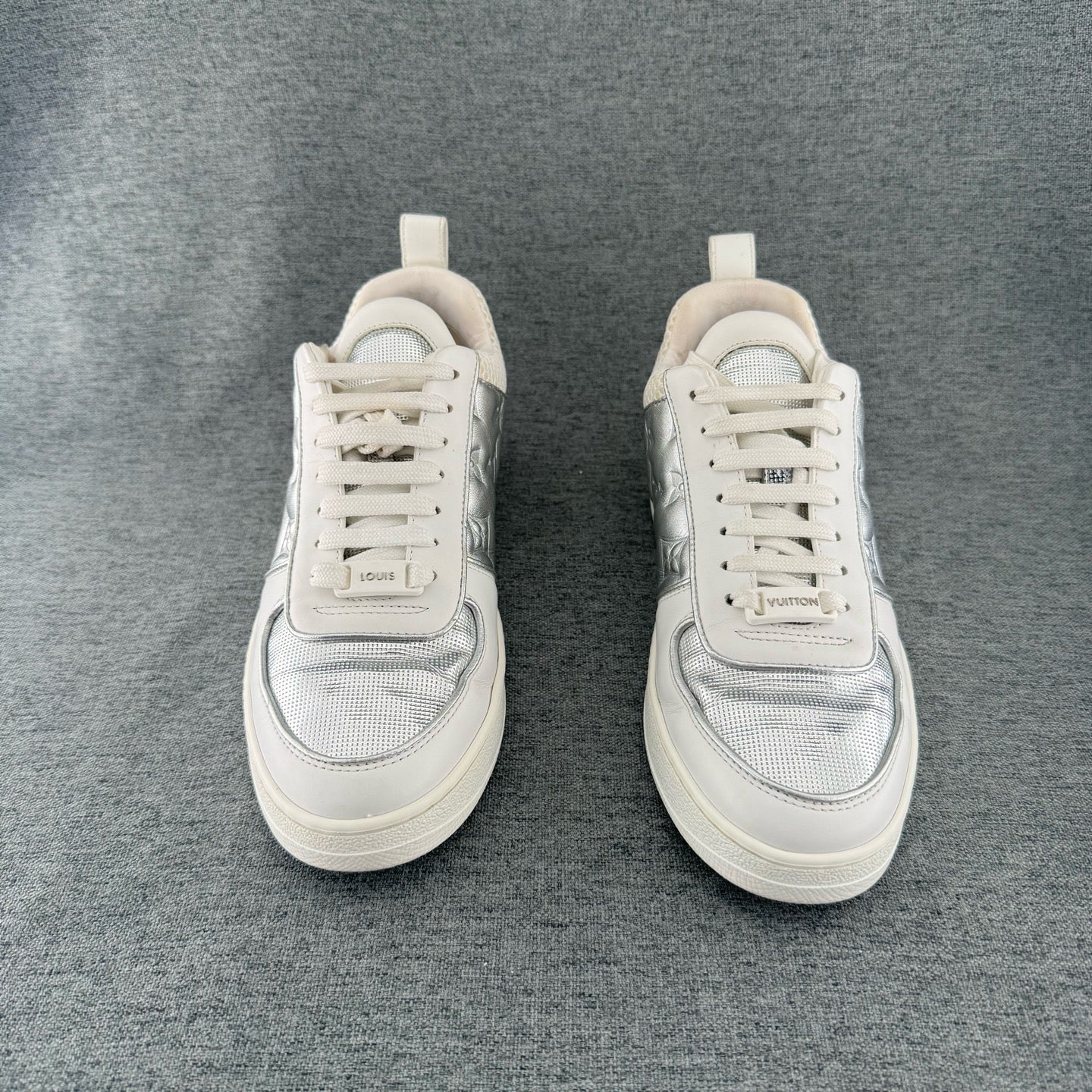 Louis Vuitton Metal Silver Skate shoes