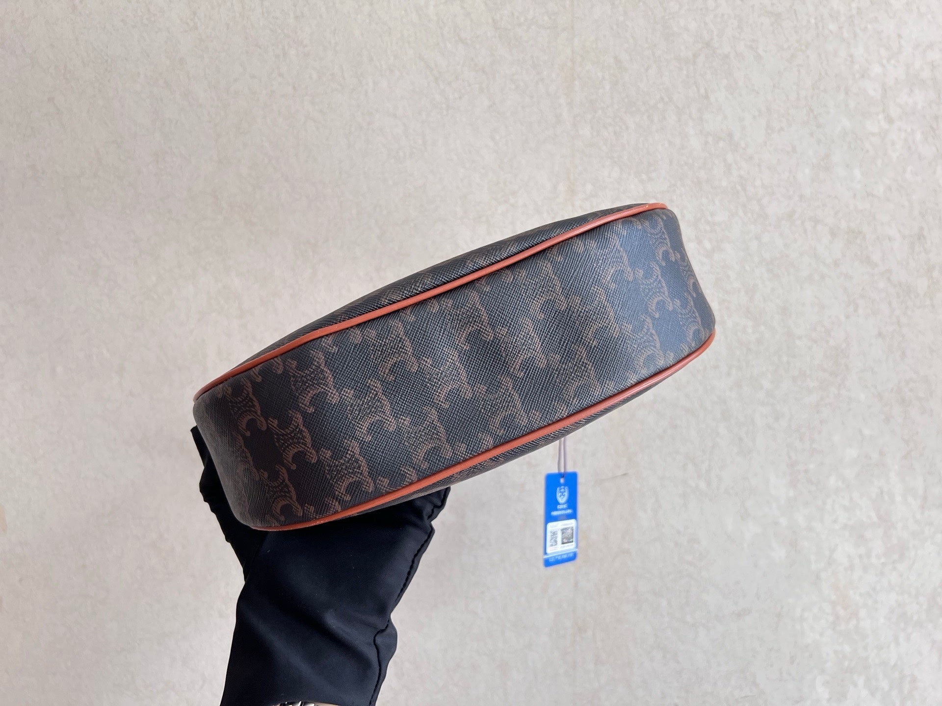 Celine AVA logo-print handbag Canvas Brown 193952BZJ.04LU