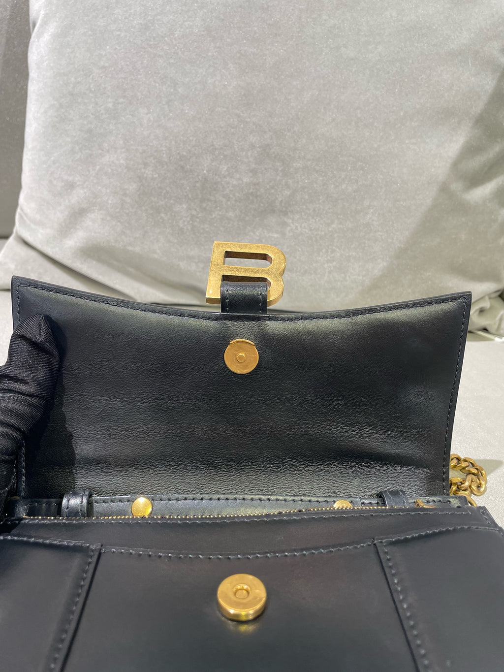 Balenciaga HOURGLASS Black 6560501QJ4M1000