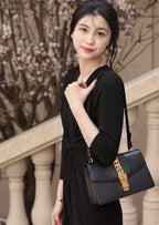 Gucci SYLVIE Metal Blue Satchel 524405-CVLEG-8638