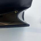 Gucci SYLVIE Metal Blue Satchel 524405-CVLEG-8638