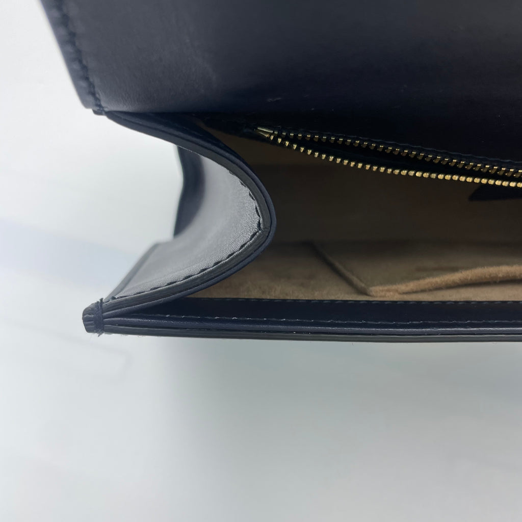Gucci SYLVIE Metal Blue Satchel 524405-CVLEG-8638