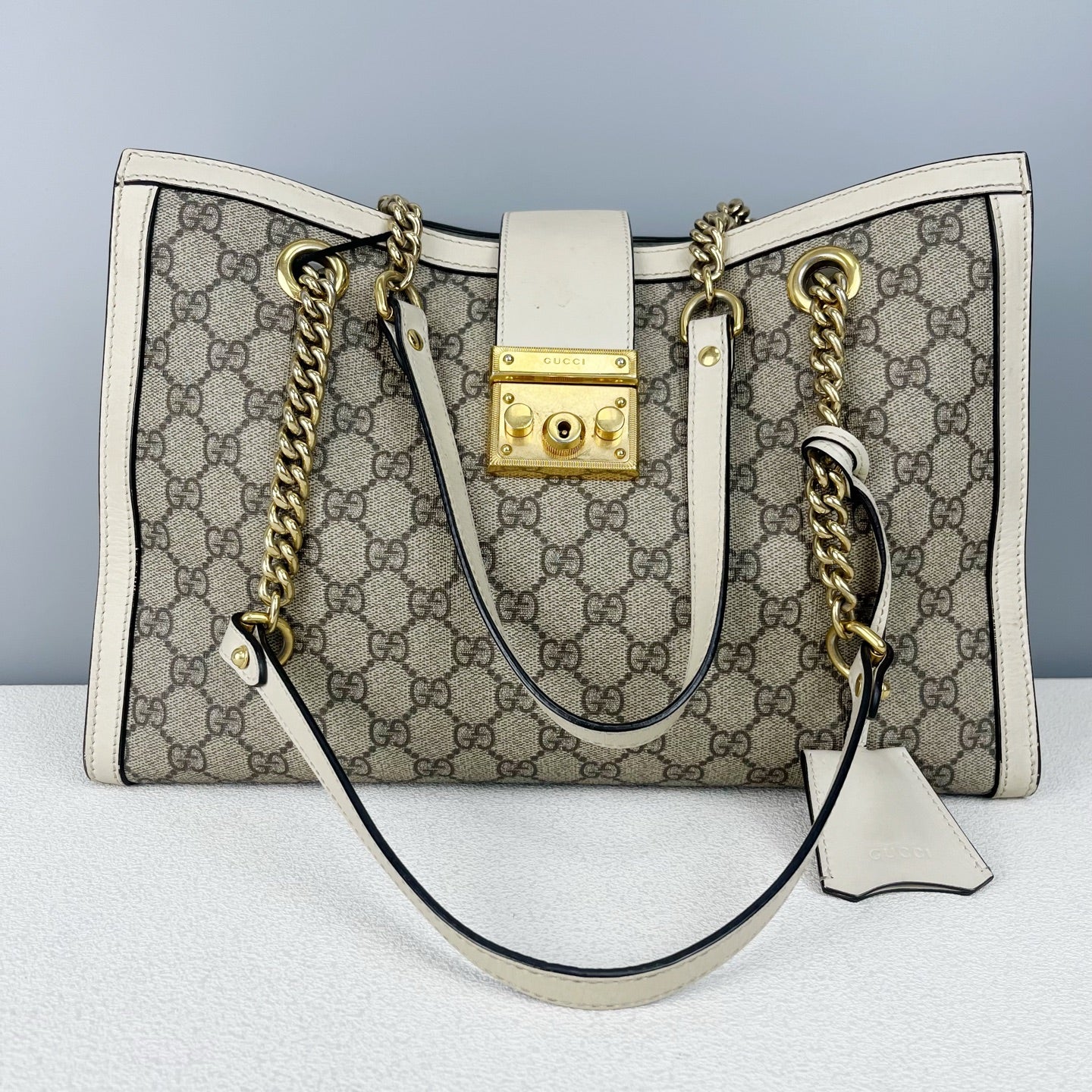 Gucci Padlock Series White 479197 KHNKG 9761