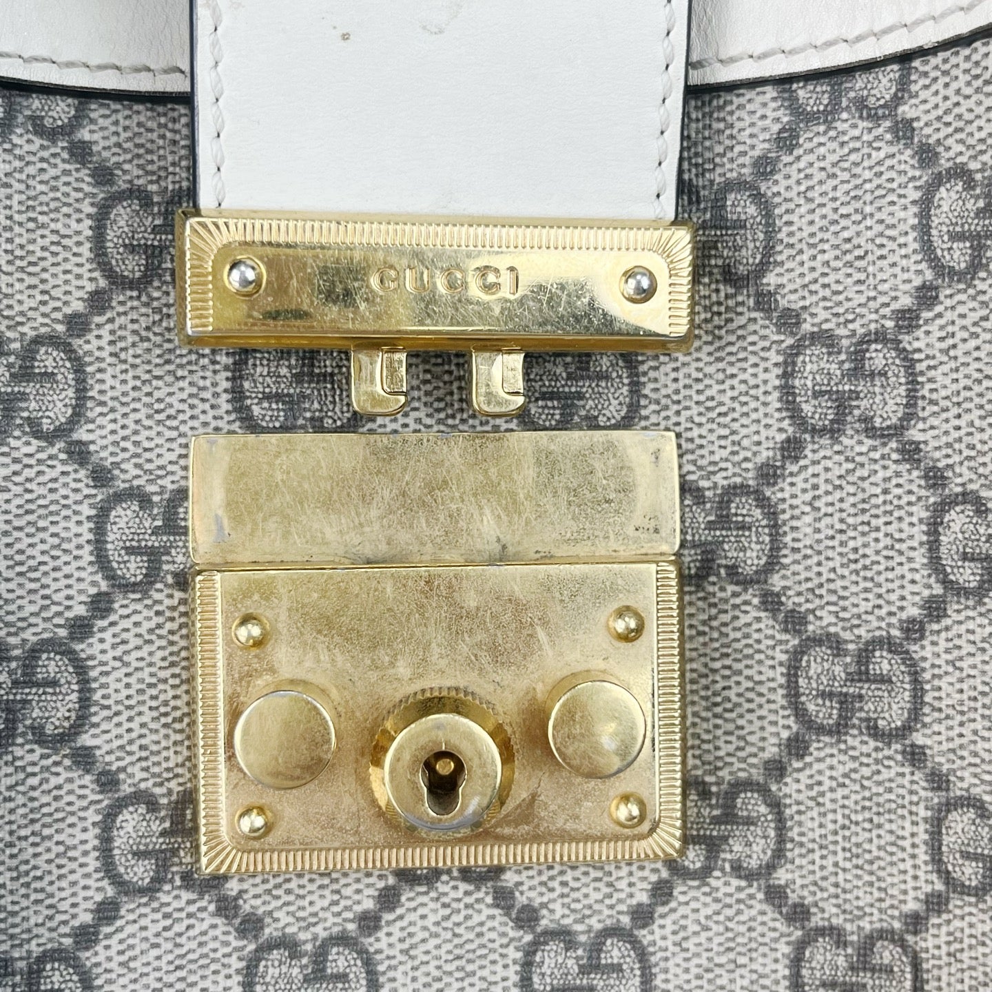 Gucci Padlock Series White 479197 KHNKG 9761