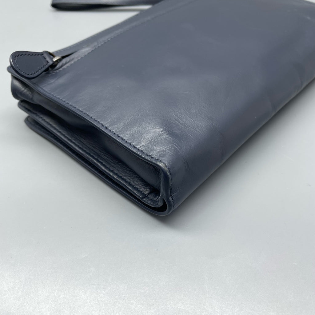 Bottega Veneta Blue Clutch