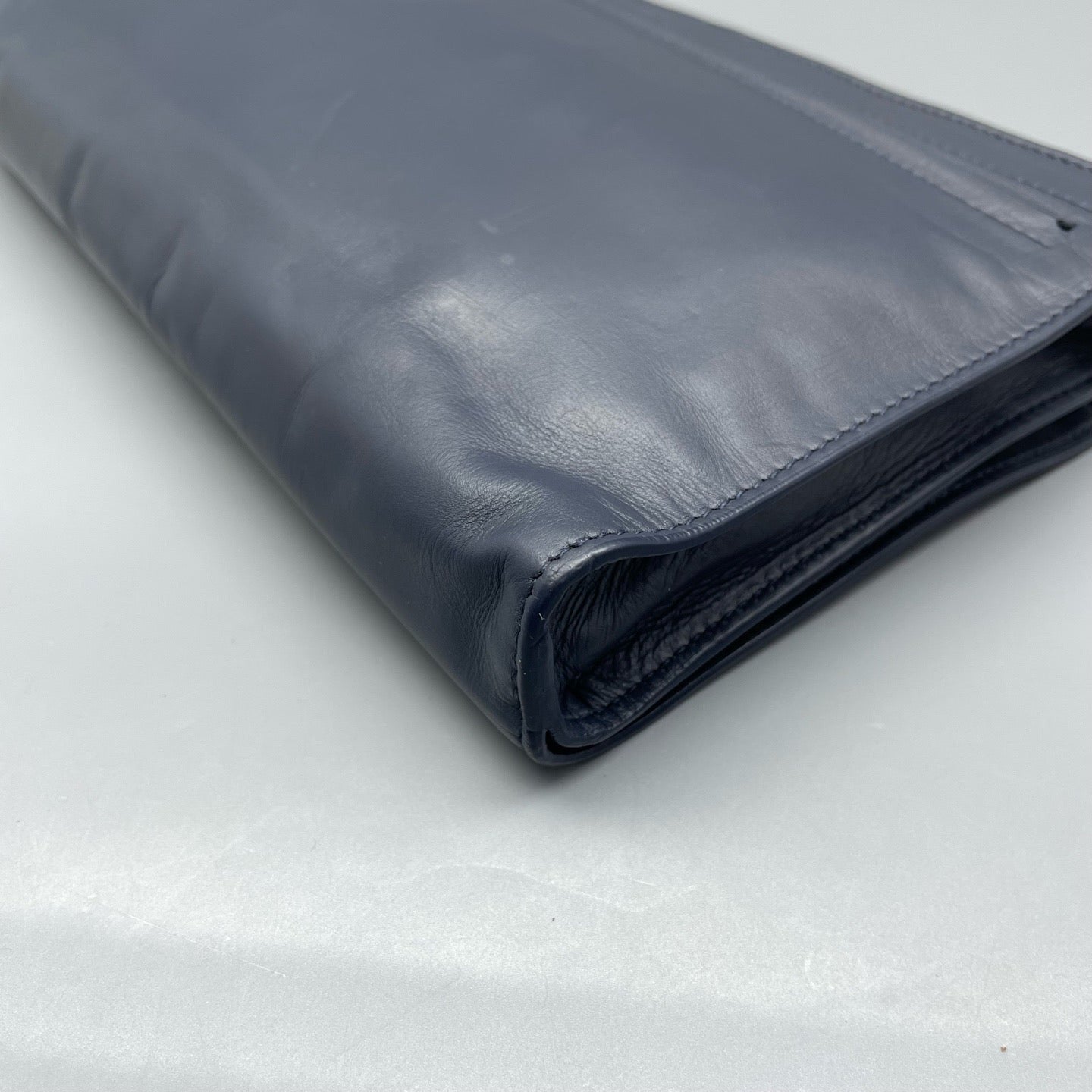Bottega Veneta Blue Clutch