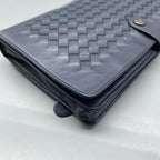 Bottega Veneta Blue Clutch