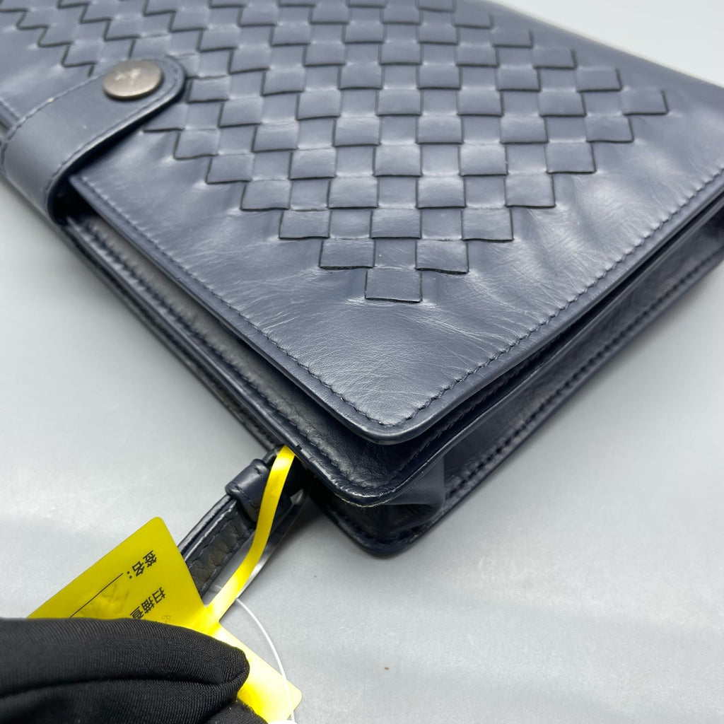 Bottega Veneta Blue Clutch