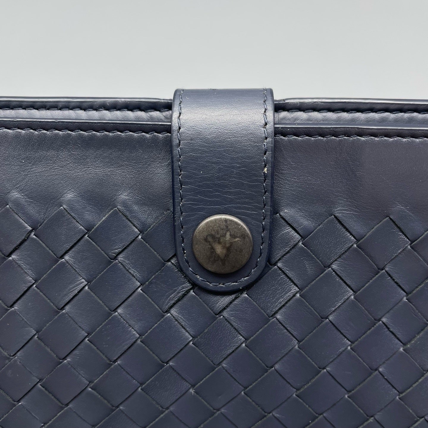 Bottega Veneta Blue Clutch