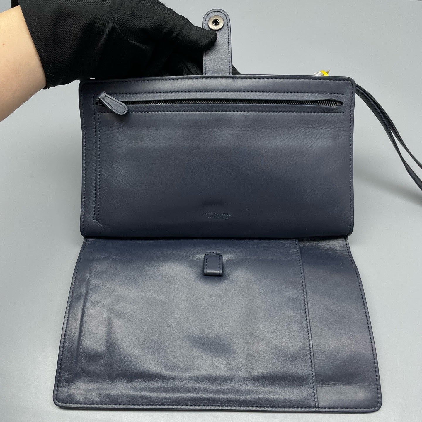 Bottega Veneta Blue Clutch