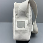 Chanel Canvas Gray Shoulder Bag