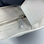 Chanel Canvas Gray Shoulder Bag