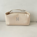 Hermes Canvas Beige Satchel 916484