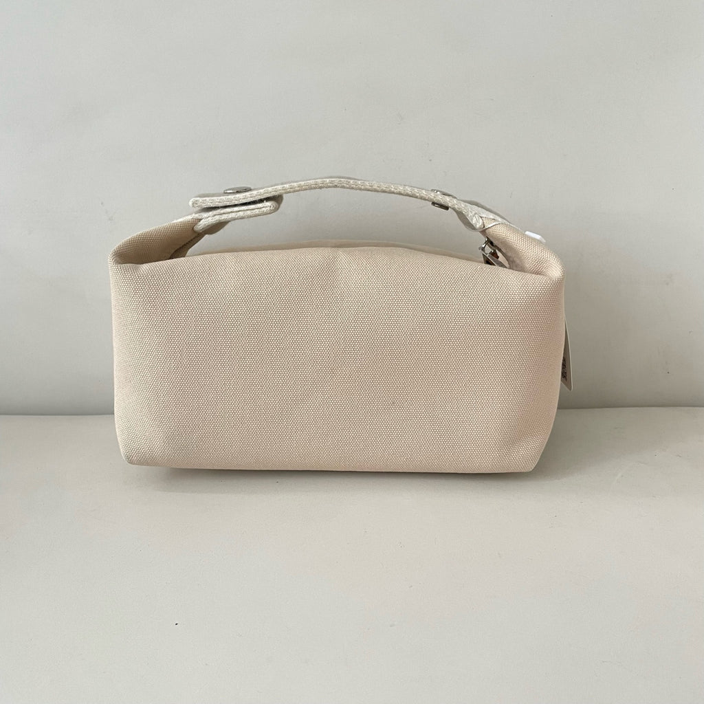 Hermes Canvas Beige Satchel 916484