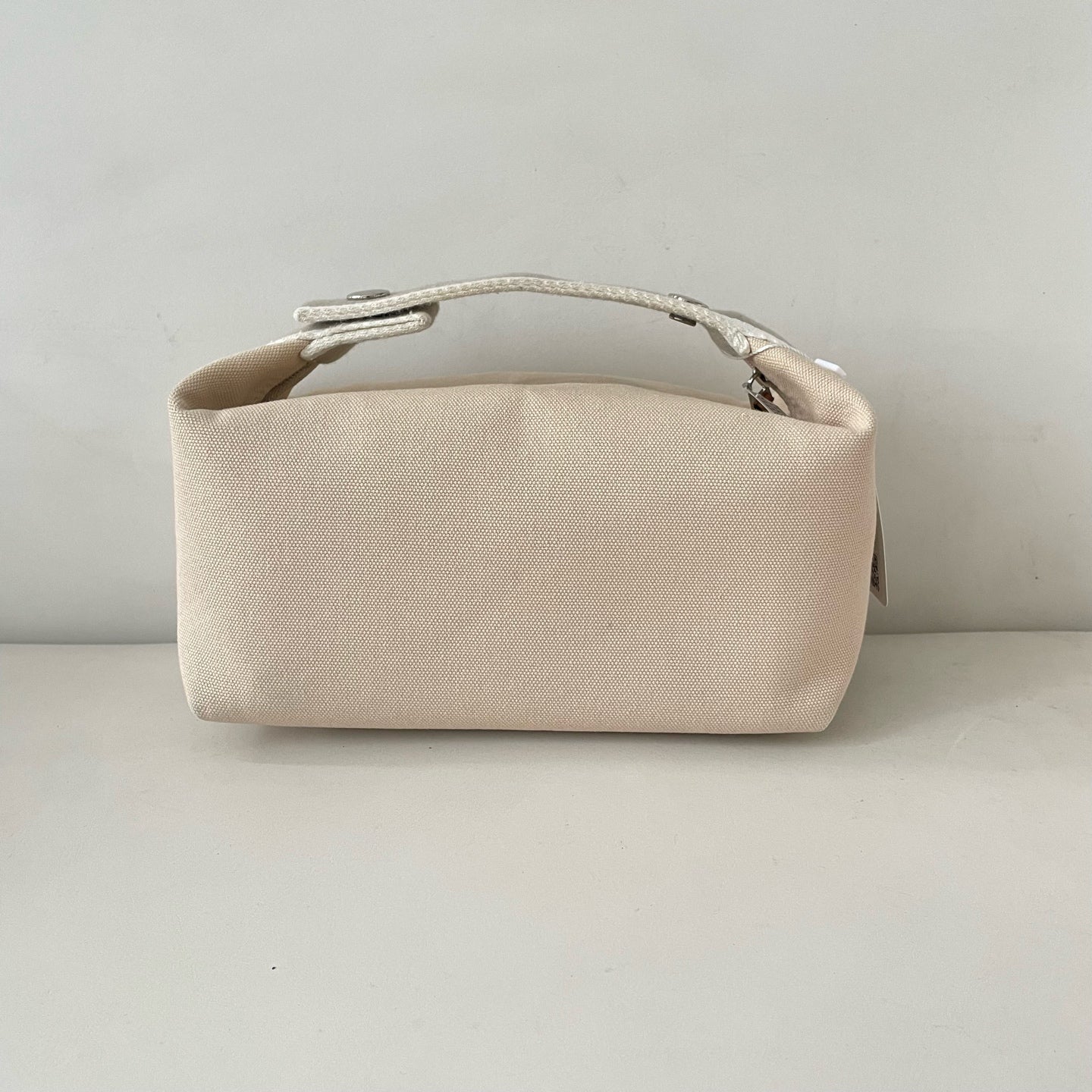 Hermes Canvas Beige Satchel 916484