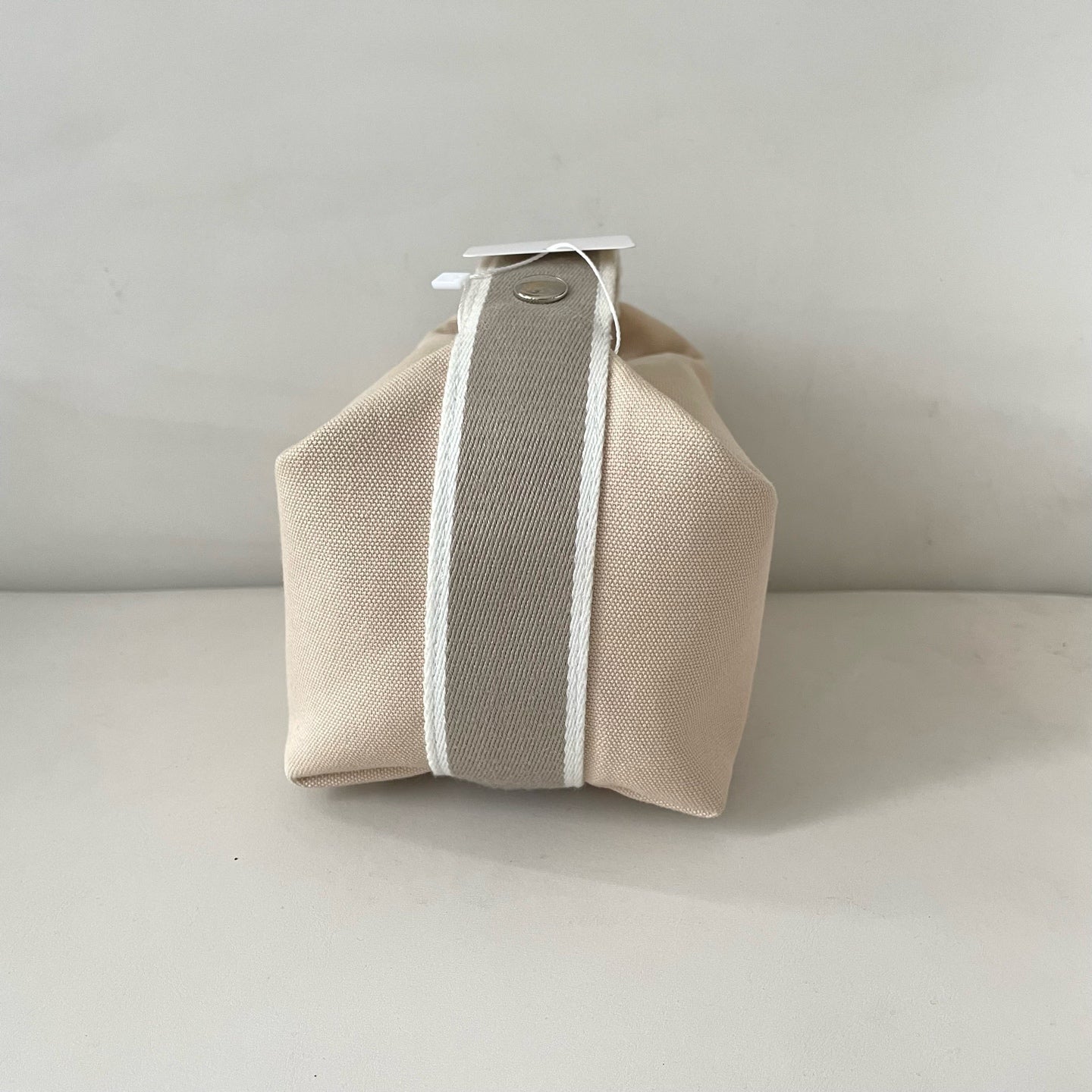 Hermes Canvas Beige Satchel 916484