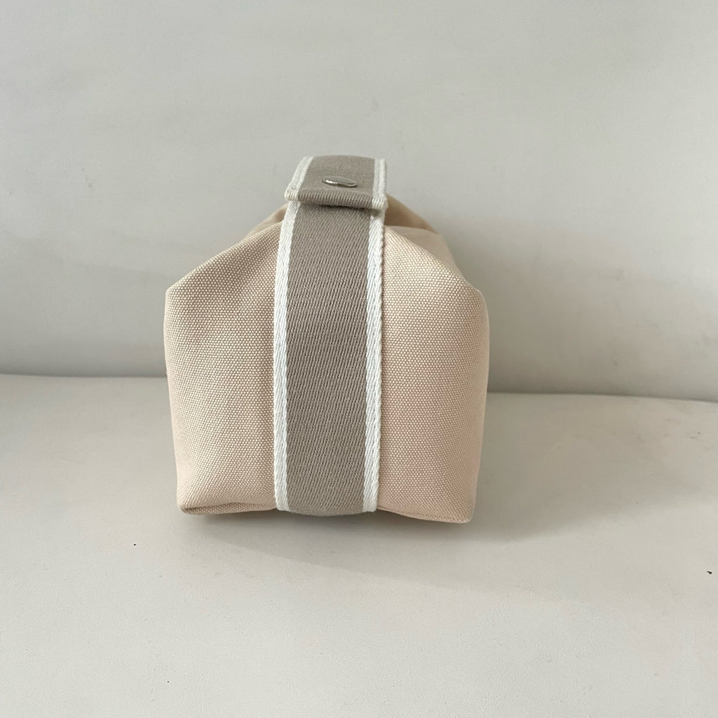 Hermes Canvas Beige Satchel 916484