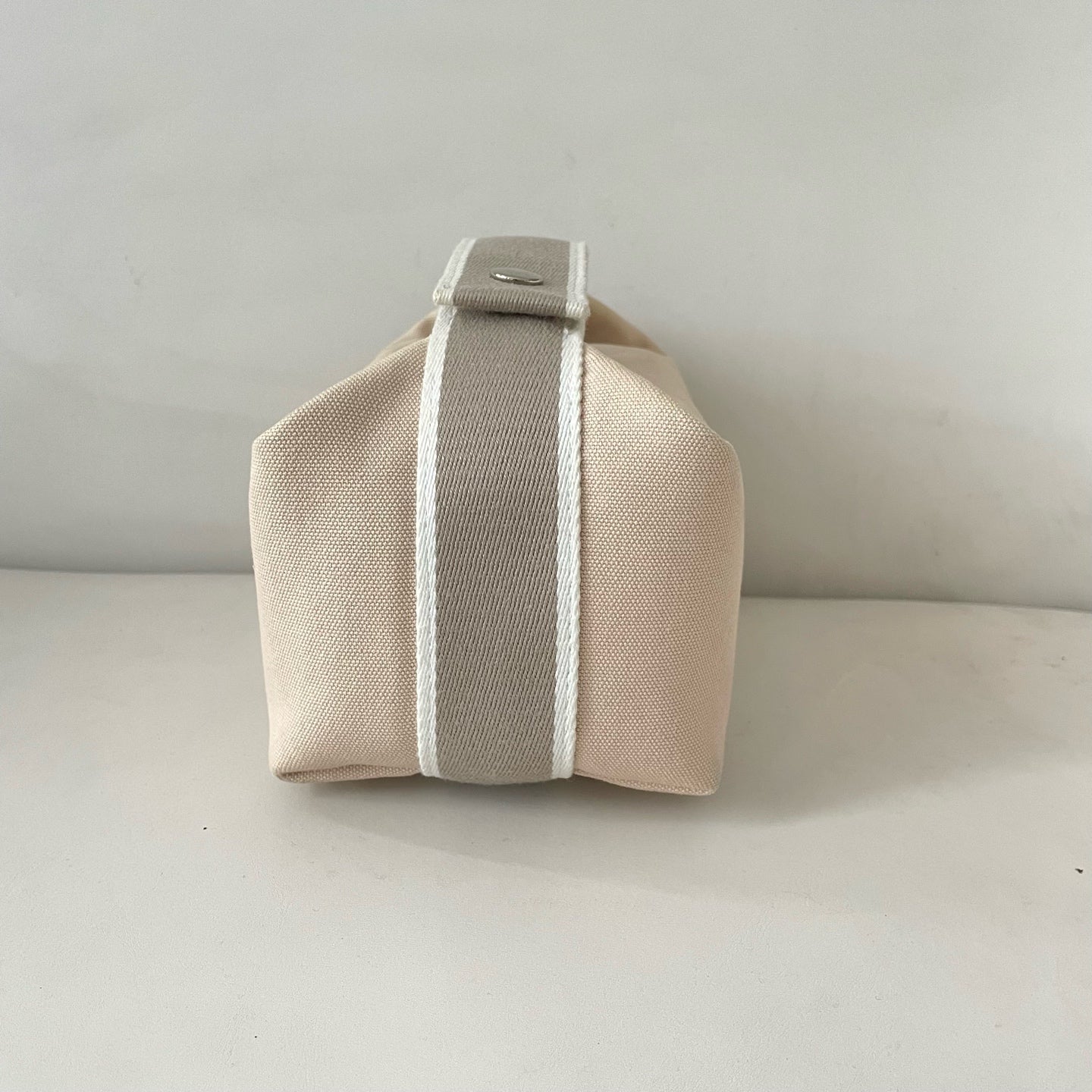 Hermes Canvas Beige Satchel 916484