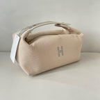 Hermes Canvas Beige Satchel 916484