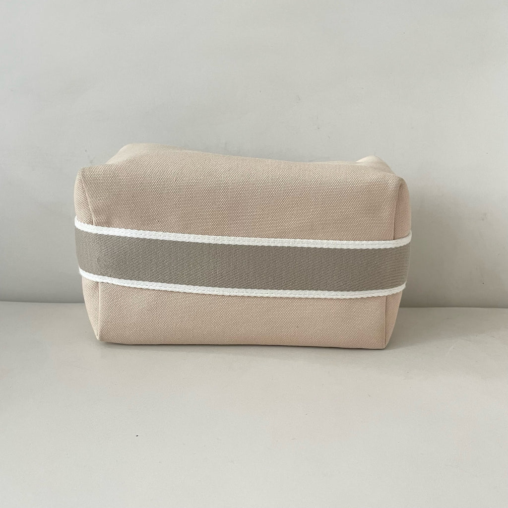 Hermes Canvas Beige Satchel 916484