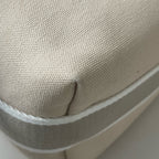 Hermes Canvas Beige Satchel 916484