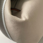 Hermes Canvas Beige Satchel 916484