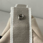 Hermes Canvas Beige Satchel 916484