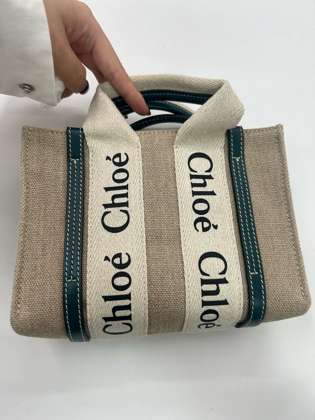 Chloe Canvas Shoulder Bag