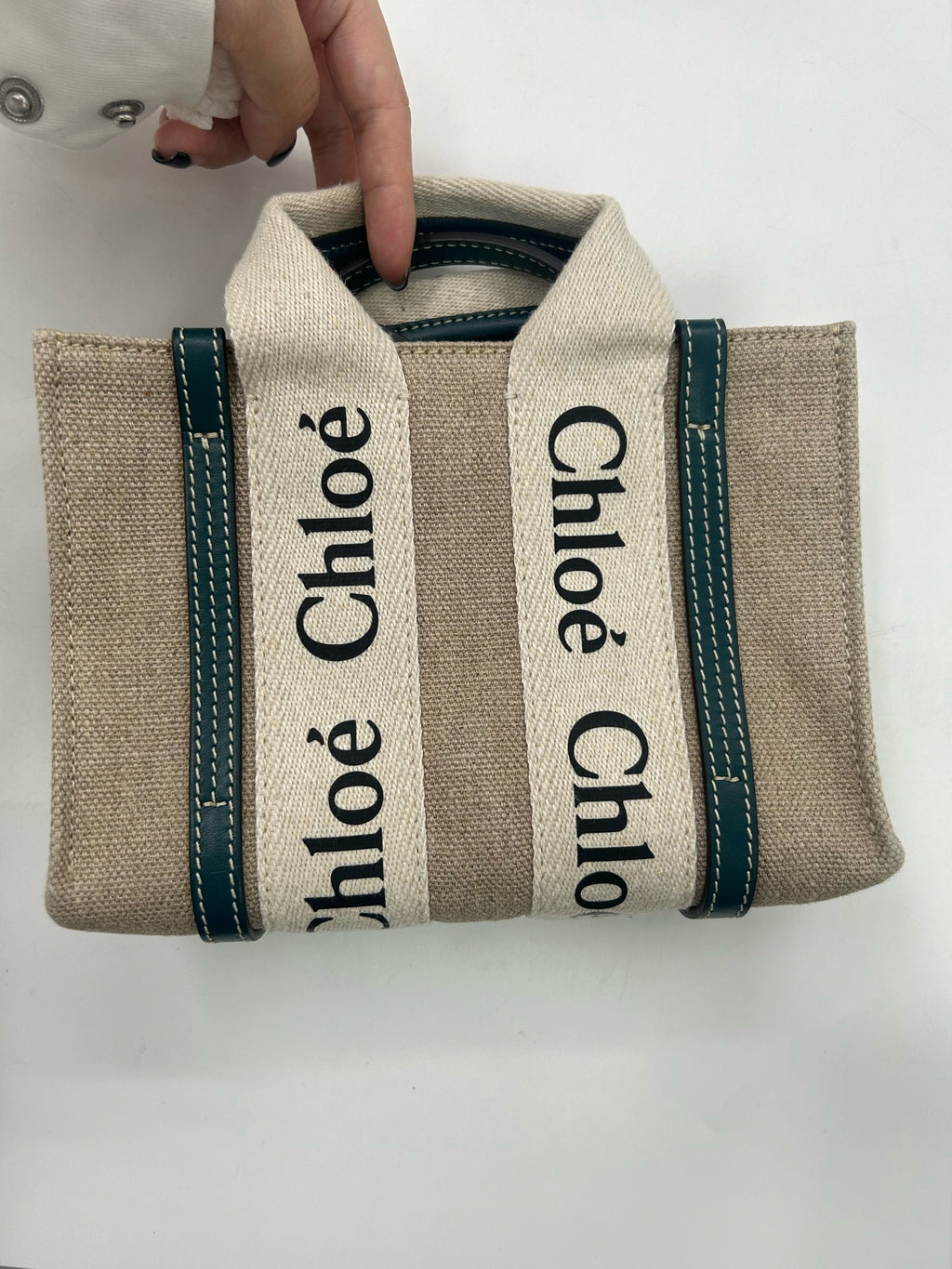Chloe Canvas Shoulder Bag