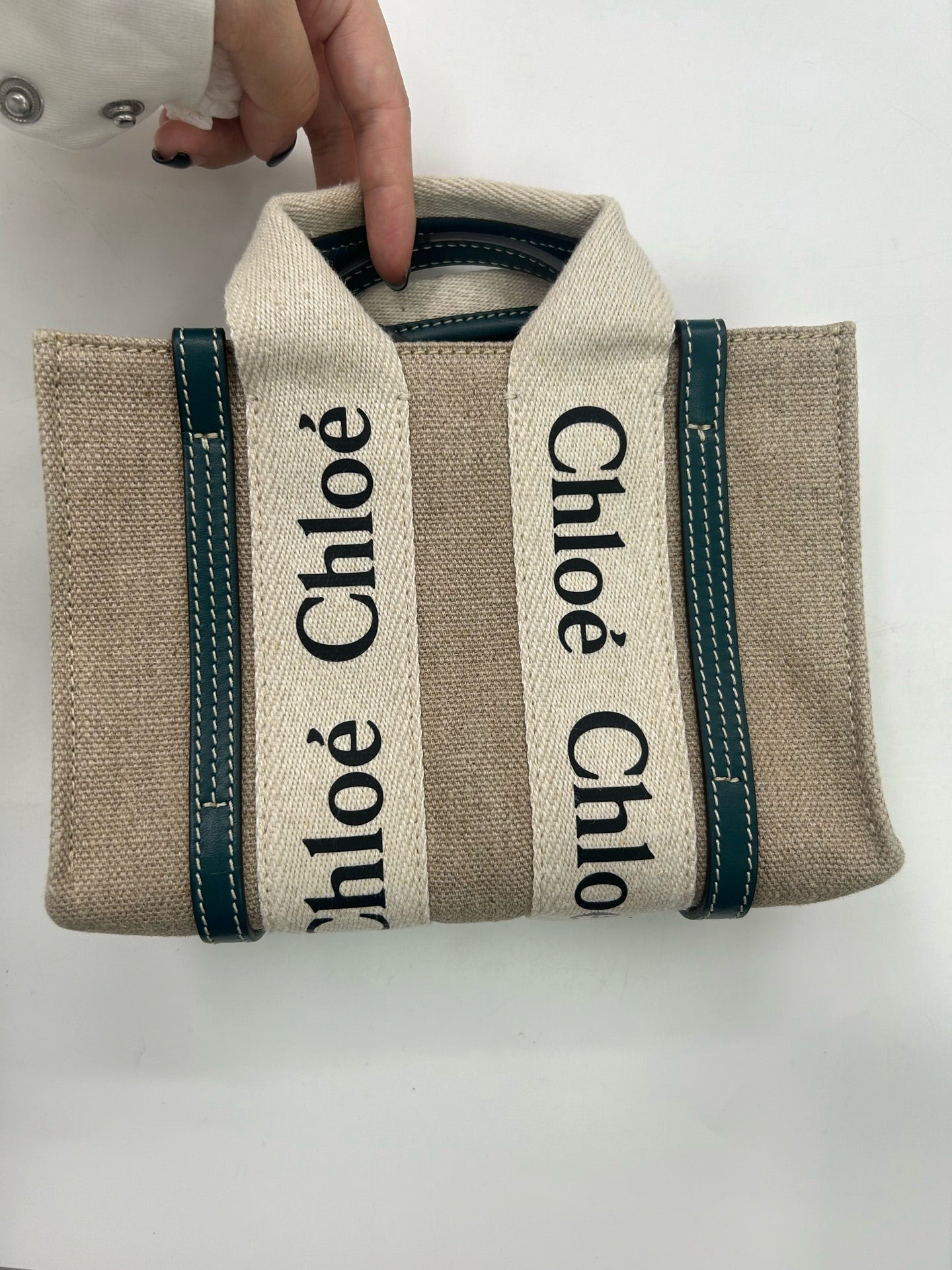 Chloe Canvas Shoulder Bag