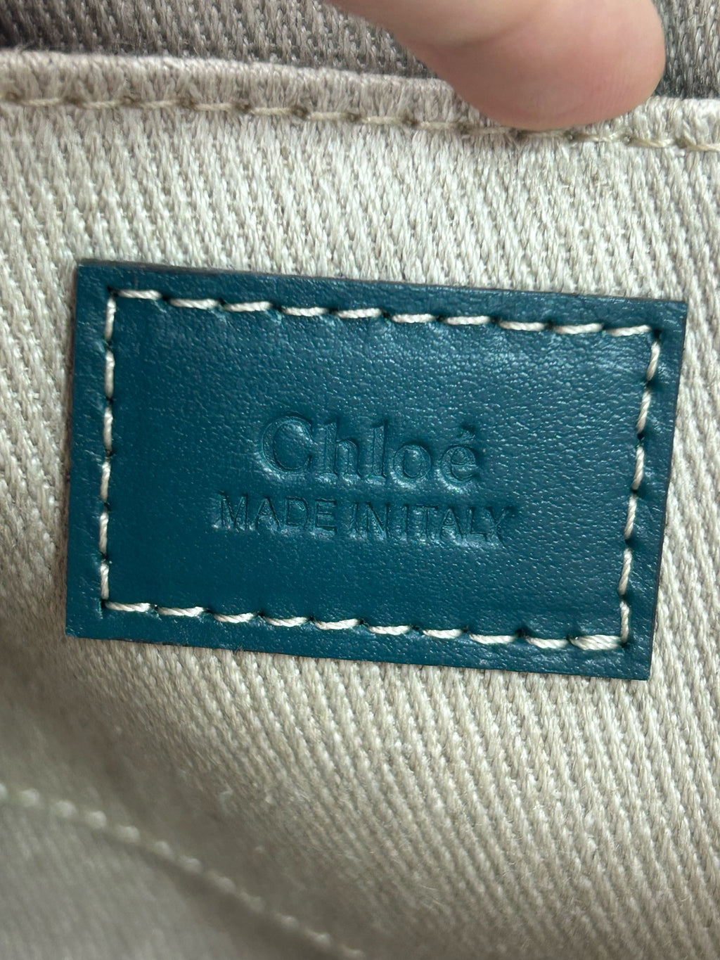 Chloe Canvas Shoulder Bag