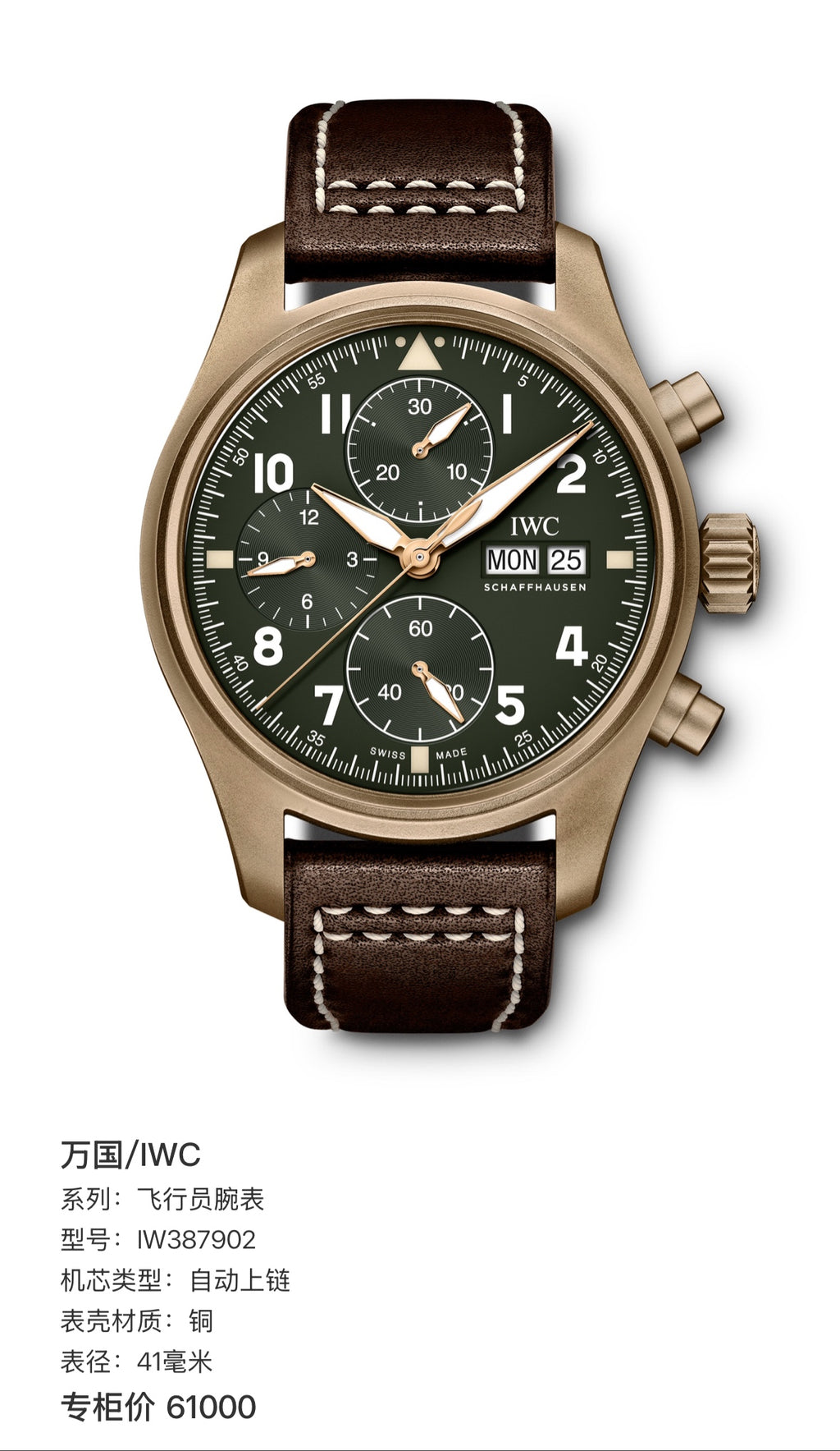 IWC Pilot’s watch 41 millimeters IW387902
