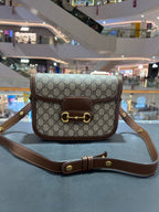 Gucci Gucci Horsebit 1955 Collection Canvas Beige 602204 92TCG 8563