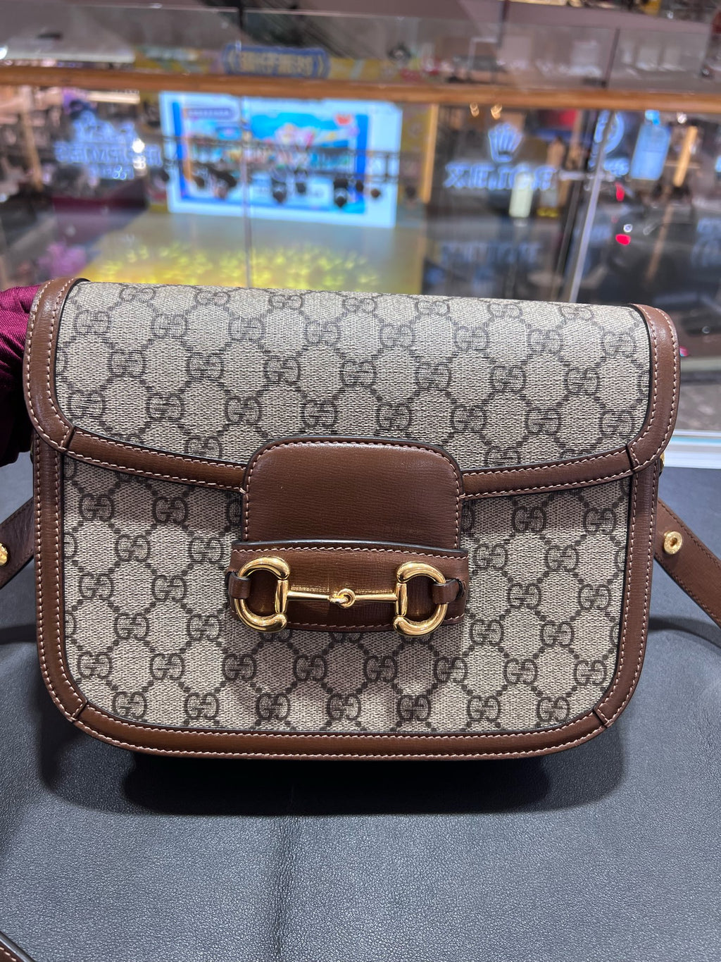 Gucci Gucci Horsebit 1955 Collection Canvas Beige 602204 92TCG 8563