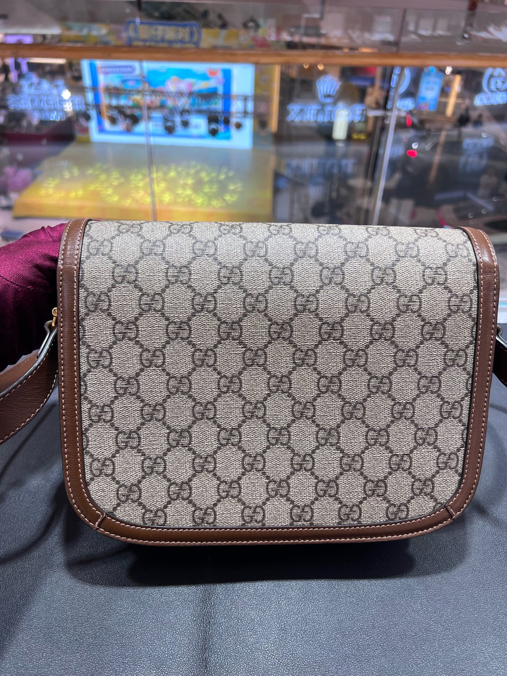 Gucci Gucci Horsebit 1955 Collection Canvas Beige 602204 92TCG 8563