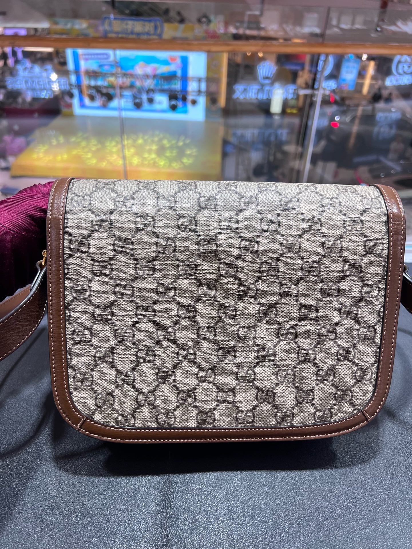 Gucci Gucci Horsebit 1955 Collection Canvas Beige 602204 92TCG 8563