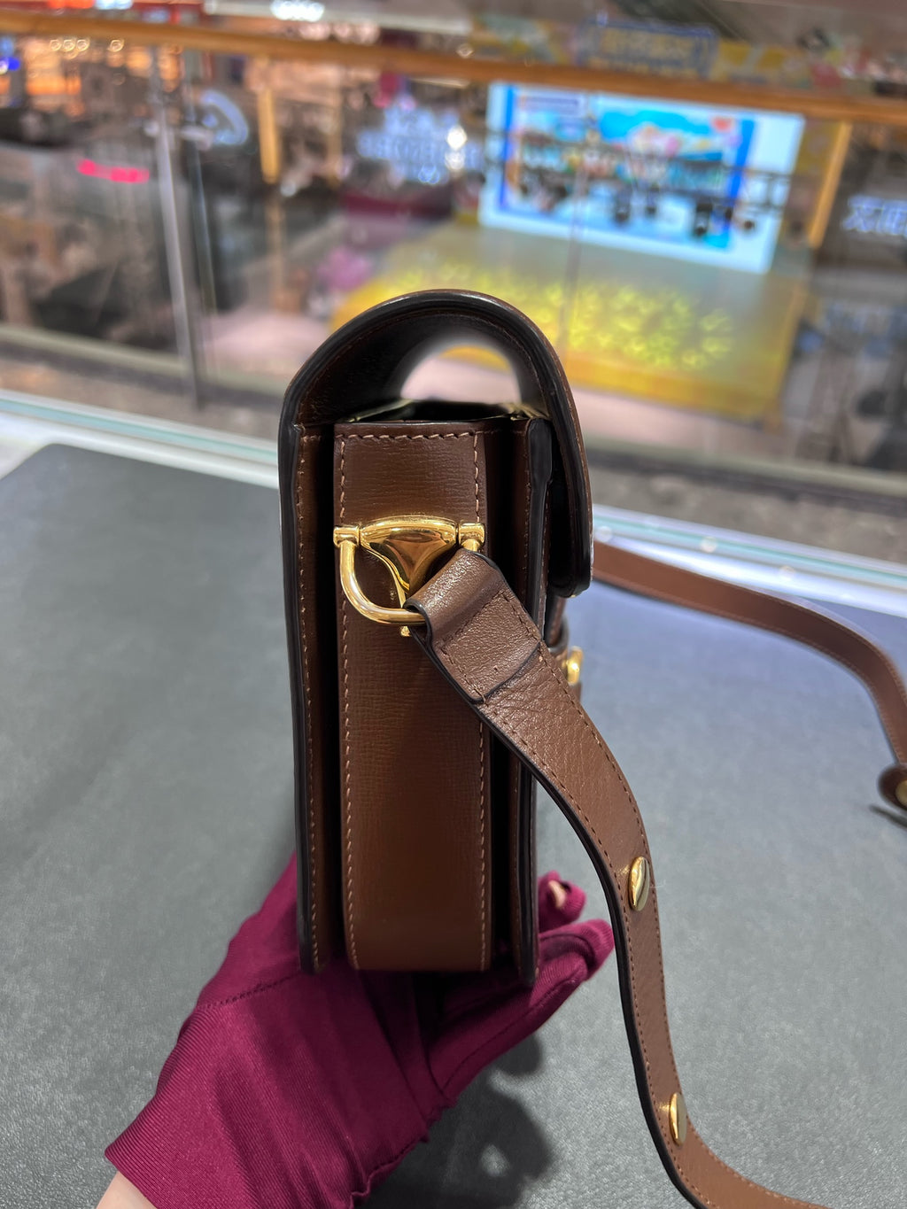 Gucci Gucci Horsebit 1955 Collection Canvas Beige 602204 92TCG 8563