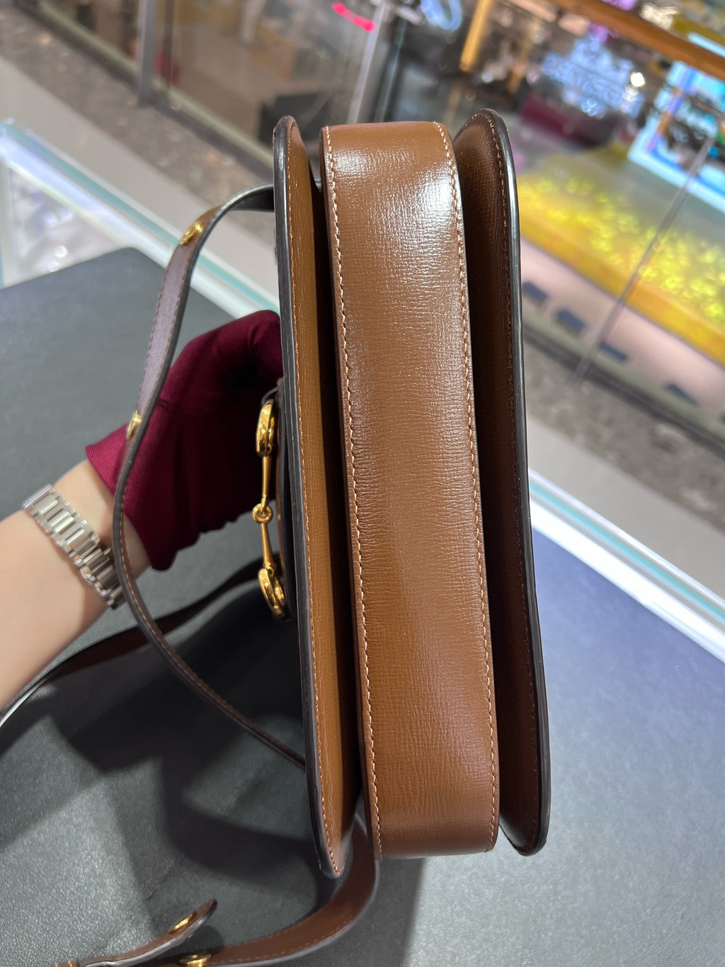 Gucci Gucci Horsebit 1955 Collection Canvas Beige 602204 92TCG 8563