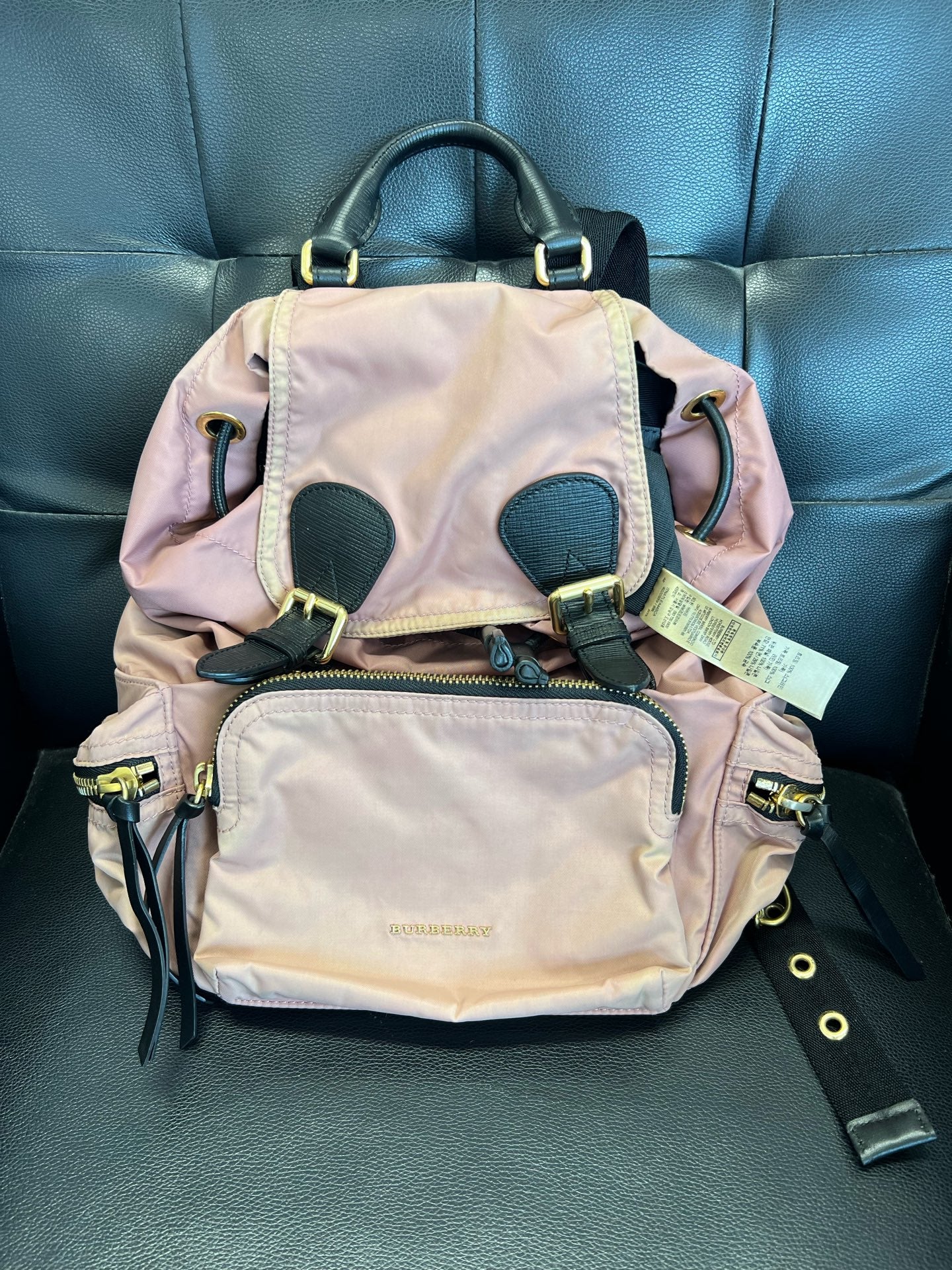 Burberry Cordura Pink Backpack