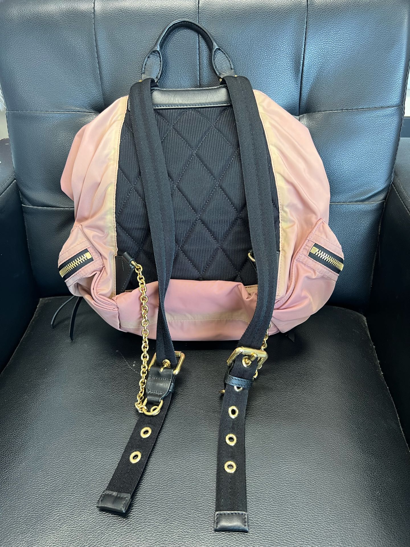 Burberry Cordura Pink Backpack