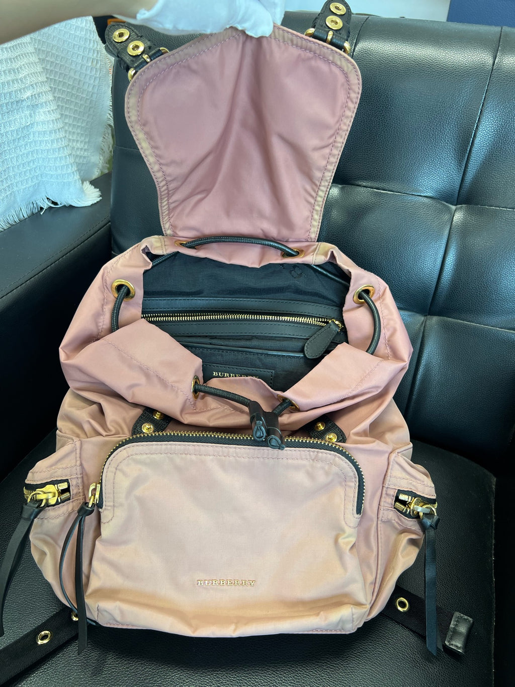 Burberry Cordura Pink Backpack