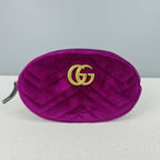 Gucci GG MARMONT Velvet Purple Sling Bag 476434-9FRDT-1000