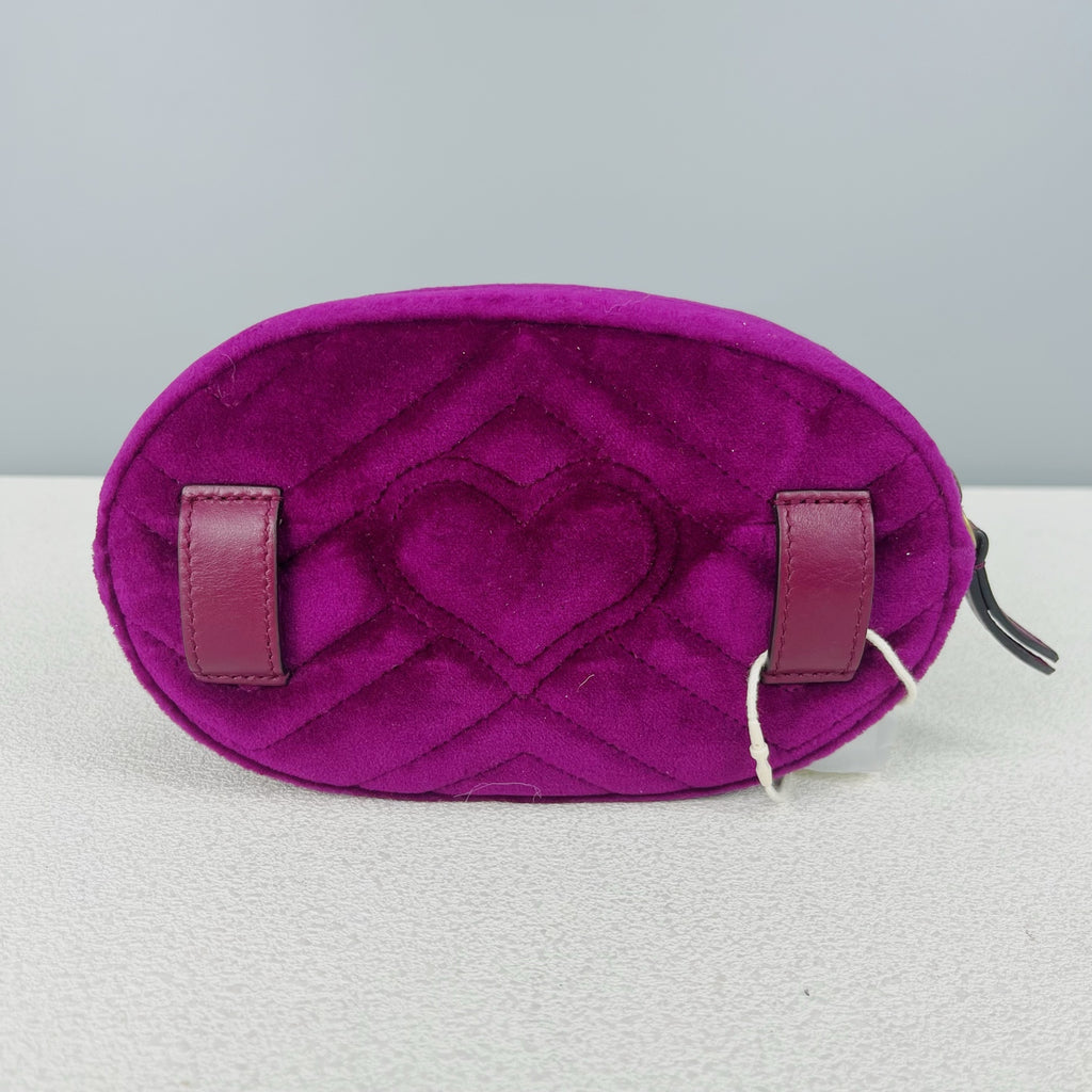Gucci GG MARMONT Velvet Purple Sling Bag 476434-9FRDT-1000