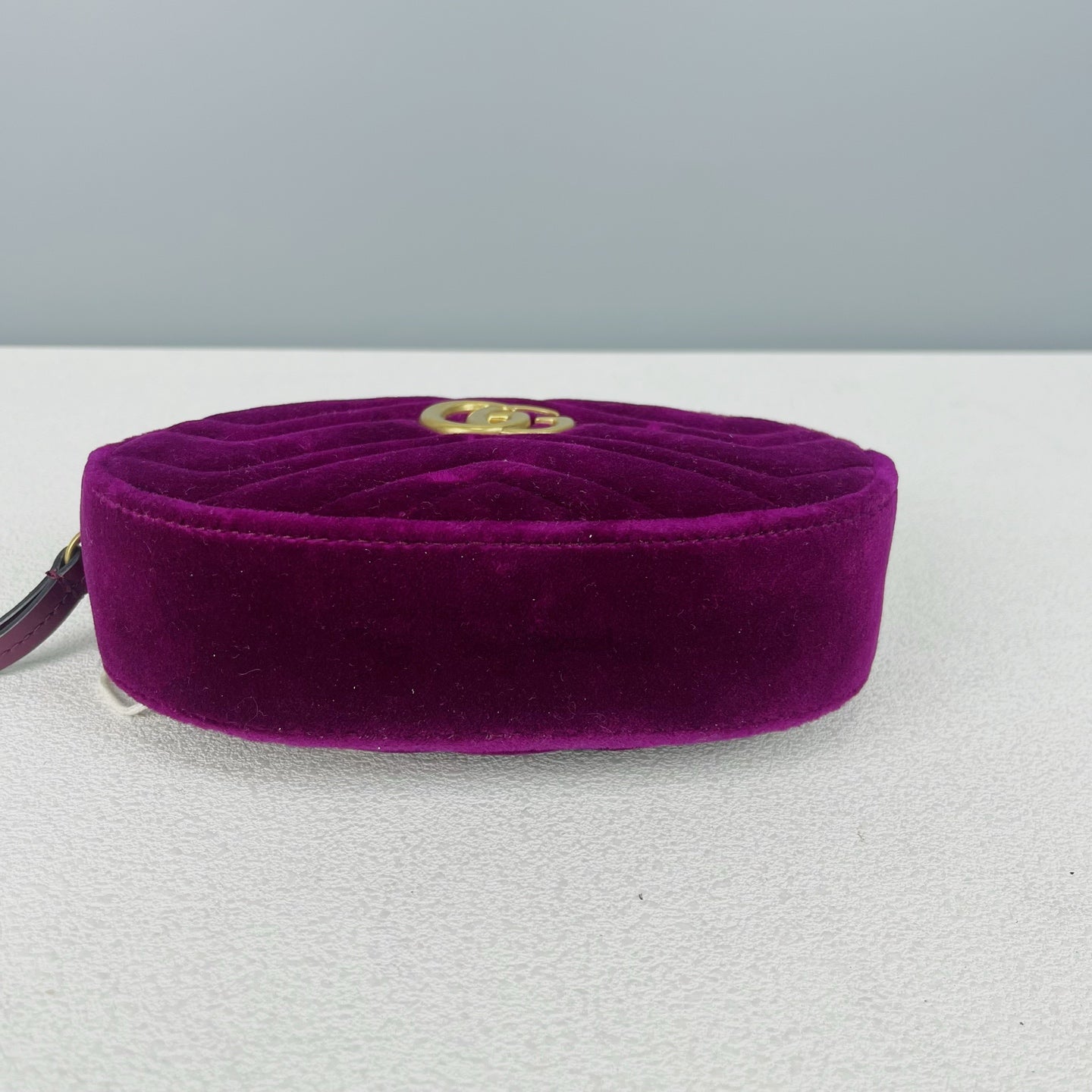 Gucci GG MARMONT Velvet Purple Sling Bag 476434-9FRDT-1000