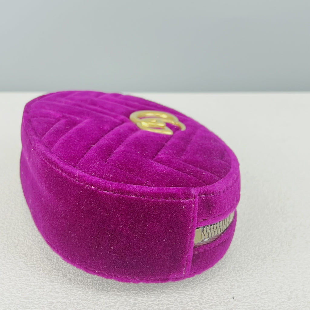 Gucci GG MARMONT Velvet Purple Sling Bag 476434-9FRDT-1000