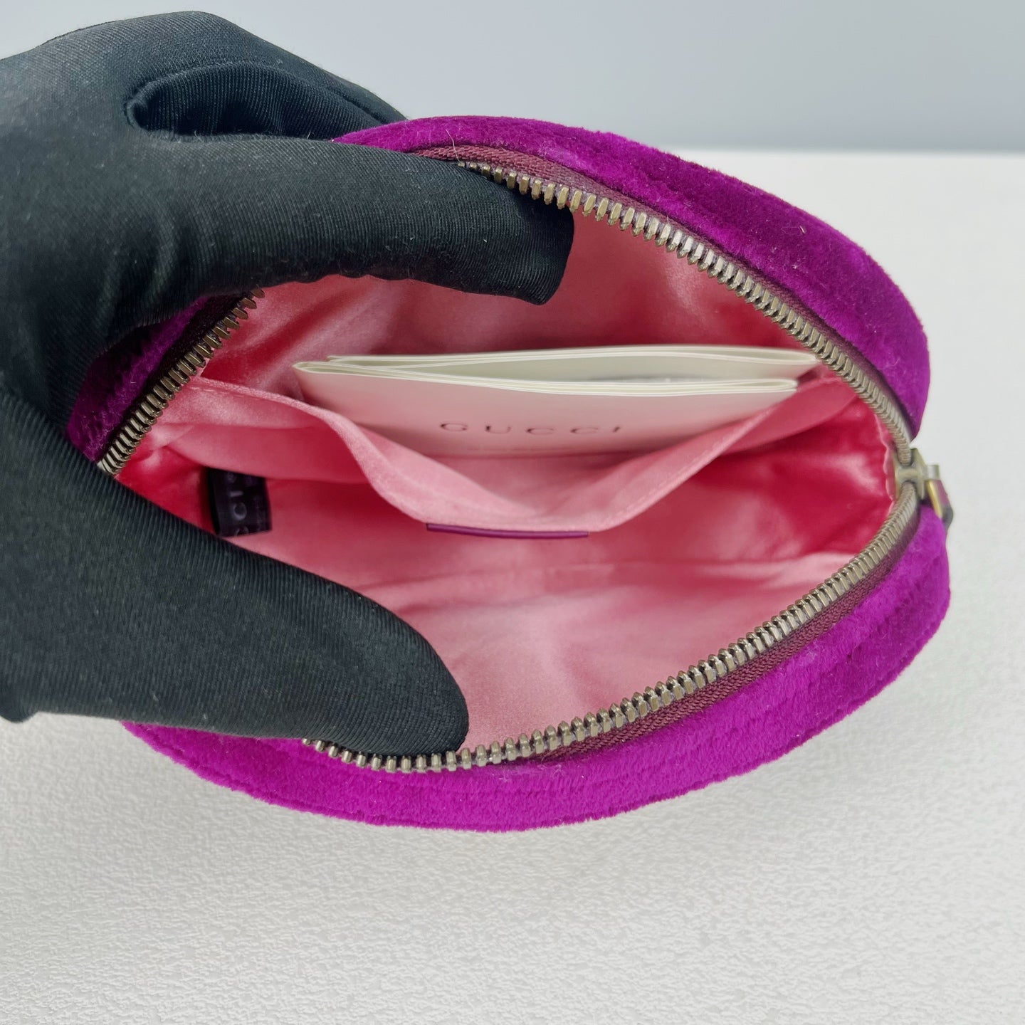 Gucci GG MARMONT Velvet Purple Sling Bag 476434-9FRDT-1000