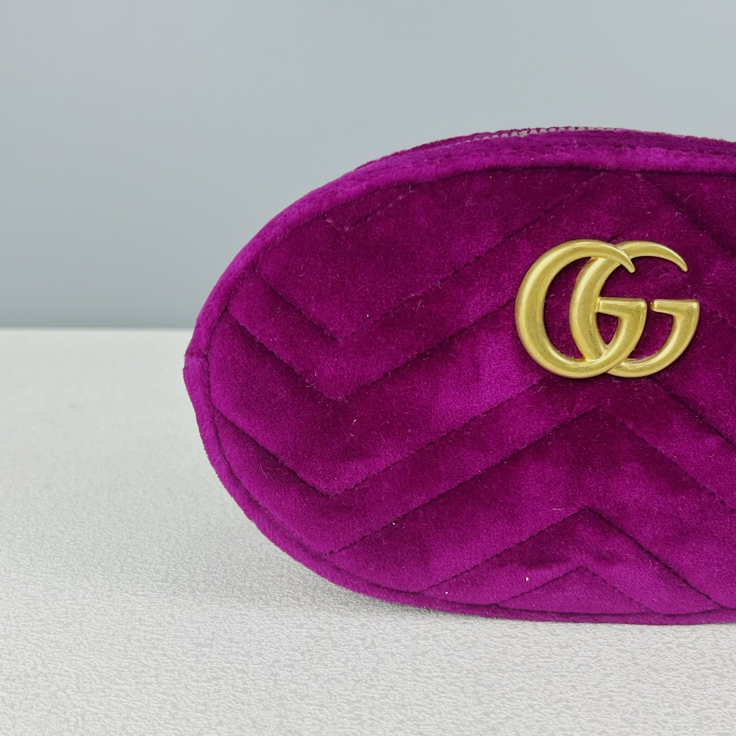 Gucci GG MARMONT Velvet Purple Sling Bag 476434-9FRDT-1000
