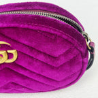 Gucci GG MARMONT Velvet Purple Sling Bag 476434-9FRDT-1000