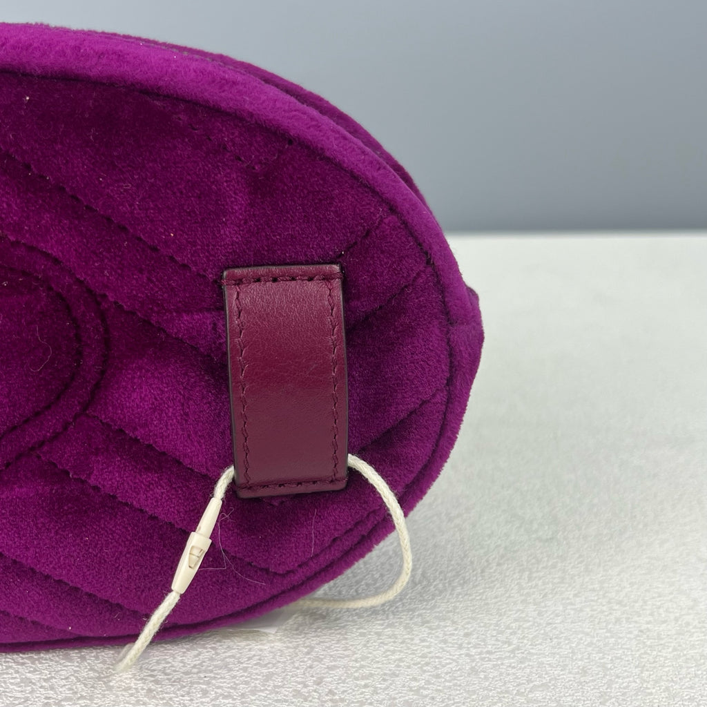 Gucci GG MARMONT Velvet Purple Sling Bag 476434-9FRDT-1000